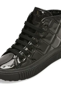 Ghete GEOX negre, J56M3F, din piele ecologica lacuita imagine