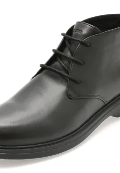 Ghete GEOX negre, U16DCB, din piele naturala imagine