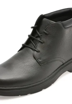 Ghete GEOX negre, U36D1B, din piele naturala imagine