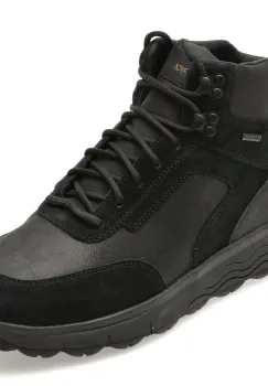 Ghete GEOX negre, U46FDC, din piele naturala imagine