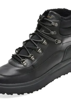 Ghete GEOX negre, U46FZD, din piele naturala imagine