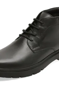 Ghete GEOX negre, U46HND, din piele naturala imagine