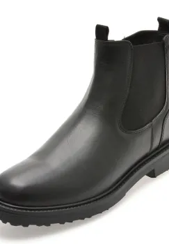 Ghete GEOX negre, U46HQB, din piele naturala imagine