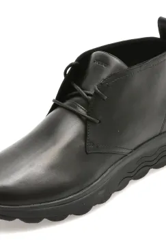 Ghete GEOX negre, U56BYB, din piele naturala imagine