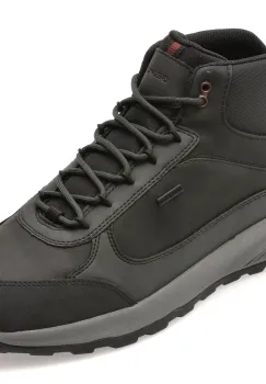 Ghete GEOX negre, U56EZA, din piele ecologica imagine