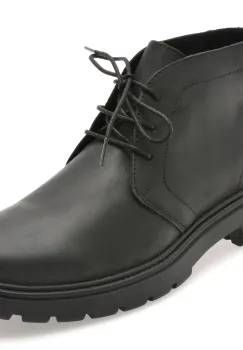 Ghete GEOX negre, U56FRA, din piele naturala imagine