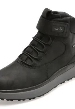 Ghete GEOX negre, U56FZC, din piele naturala imagine