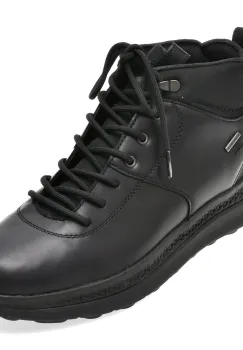 Ghete GEOX negre, U56HMC, din piele naturala imagine
