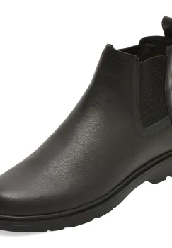Ghete GEOX negre, U66CJA, din piele naturala imagine
