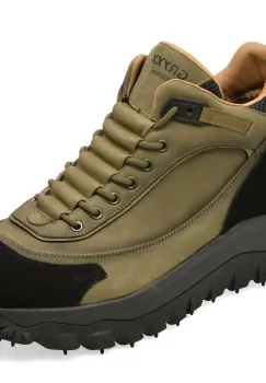 Ghete GRYXX kaki, 8861, din piele naturala imagine