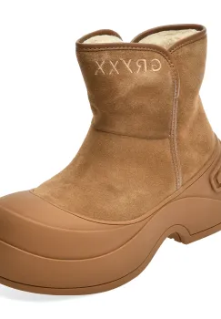 Ghete GRYXX maro, 9832, din piele intoarsa imagine