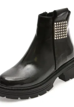 Ghete GRYXX negre, 2062172, din piele naturala lacuita imagine