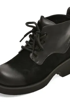 Ghete GRYXX negre, 2081, din piele naturala imagine