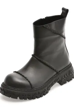 Ghete GRYXX negre, 208315, din piele naturala imagine