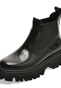 Ghete GRYXX negre, 208607, din piele naturala lacuita imagine