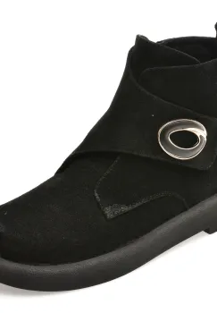 Ghete GRYXX negre, 213013, din piele intoarsa imagine