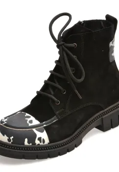 Ghete GRYXX negre, 2201460, din piele intoarsa imagine