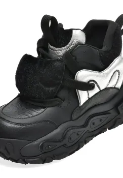 Ghete GRYXX negre, 25259, din piele naturala imagine