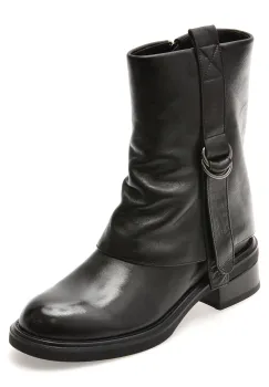 Ghete GRYXX negre, 2588, din piele naturala imagine