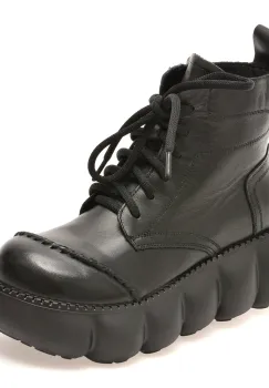 Ghete GRYXX negre, 2653, din piele naturala imagine