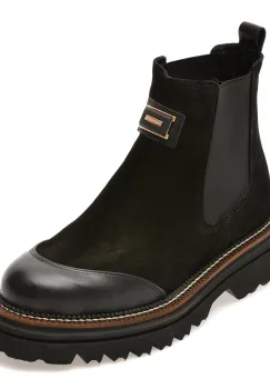 Ghete GRYXX negre, 447GR30, din piele intoarsa imagine