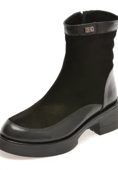 Ghete GRYXX negre, 477225, din piele intoarsa imagine