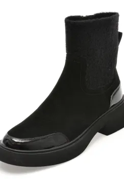 Ghete GRYXX negre, 5403, din piele intoarsa imagine