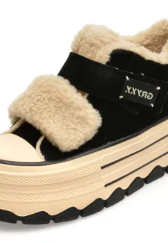 Ghete GRYXX negre, 624D150, din piele intoarsa imagine