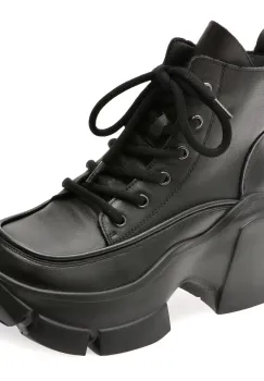 Ghete GRYXX negre, 68216, din piele naturala imagine