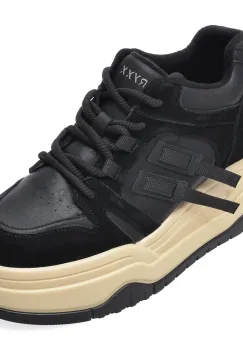 Ghete GRYXX negre, 8035, din piele naturala imagine