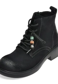 Ghete GRYXX negre, 8132, din piele intoarsa imagine