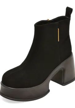 Ghete GRYXX negre, 8506, din piele intoarsa imagine