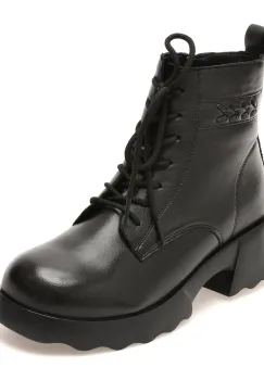 Ghete GRYXX negre, 8627, din piele naturala imagine
