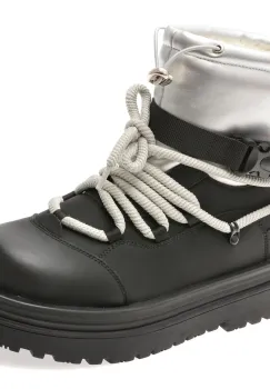 Ghete GRYXX negre, 8766, din piele naturala imagine