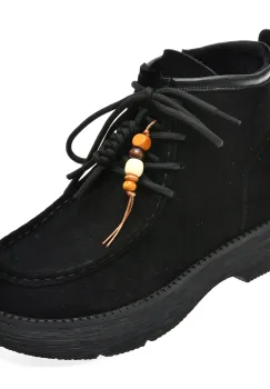 Ghete GRYXX negre, 90100, din piele intoarsa imagine