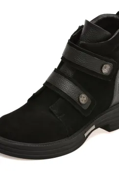 Ghete GRYXX negre, 902724, din piele intoarsa imagine