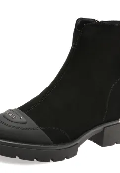 Ghete GRYXX negre, A062, din piele intoarsa imagine