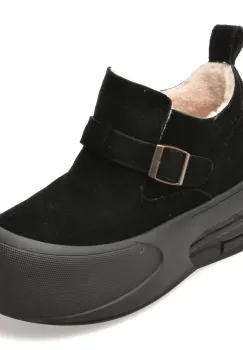 Ghete GRYXX negre, A6623, din piele intoarsa imagine