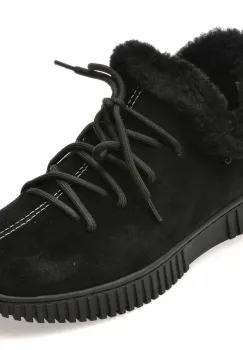 Ghete GRYXX negre, B201, din piele intoarsa imagine