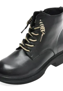Ghete GRYXX negre, E22278, din piele naturala imagine