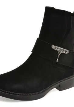 Ghete GRYXX negre, G719, din piele intoarsa imagine