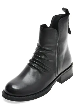 Ghete GRYXX negre, H570, din piele naturala imagine