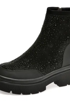 Ghete GRYXX negre, KR381, din piele intoarsa imagine