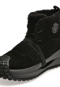 Ghete GRYXX negre, LN12, din piele intoarsa imagine