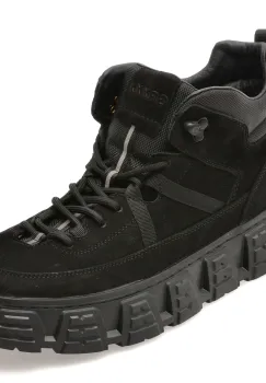 Ghete GRYXX negre, LN18, din piele naturala imagine