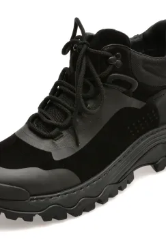 Ghete GRYXX negre, LN25, din piele naturala imagine