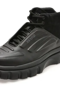 Ghete GRYXX negre, LN39, din piele naturala imagine