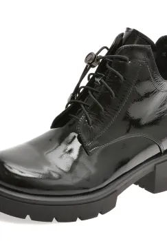 Ghete GRYXX negre, M90B, din piele naturala lacuita imagine