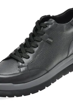 Ghete GRYXX negre, TRL02, din piele naturala imagine