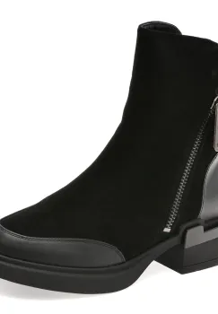 Ghete GRYXX negre, WB306, din piele intoarsa imagine